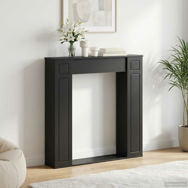 Haardombouw Zwart 100 x 20 x 100 cm Bewerkt hout 1