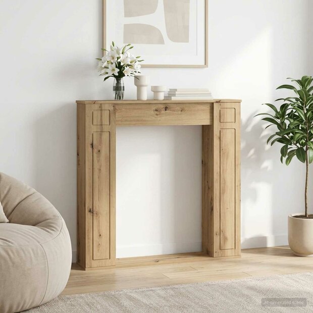 Haardombouw Artisanaal eiken 100 x 20 x 100 cm Bewerkt hout 1