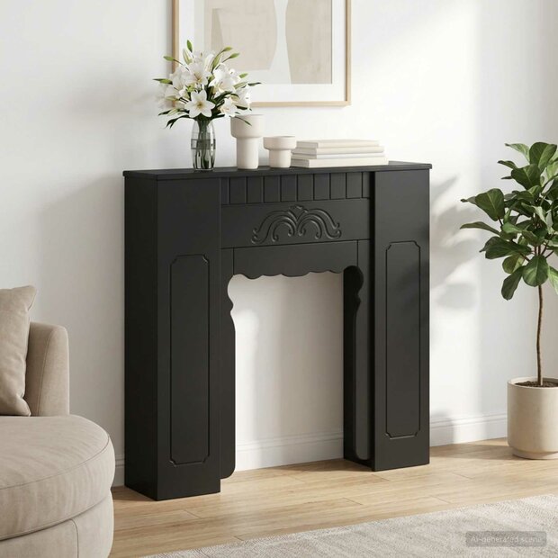 Haardombouw Zwart 93 x 20 x 89 cm Bewerkt hout 1