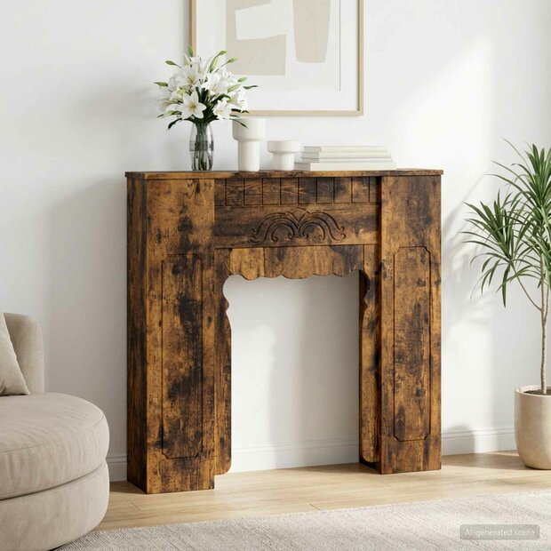 Haardombouw Gerookt eiken 93 x 20 x 89 cm Bewerkt hout 1