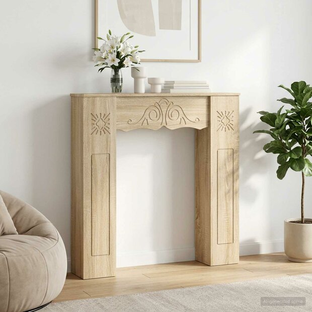 Haardombouw Sonoma Eiken 102 x 20 x 102 cm Bewerkt hout 1