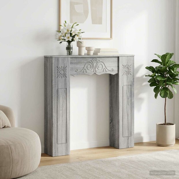 Haardombouw Grijs Sonoma 102 x 20 x 102 cm Bewerkt hout 1
