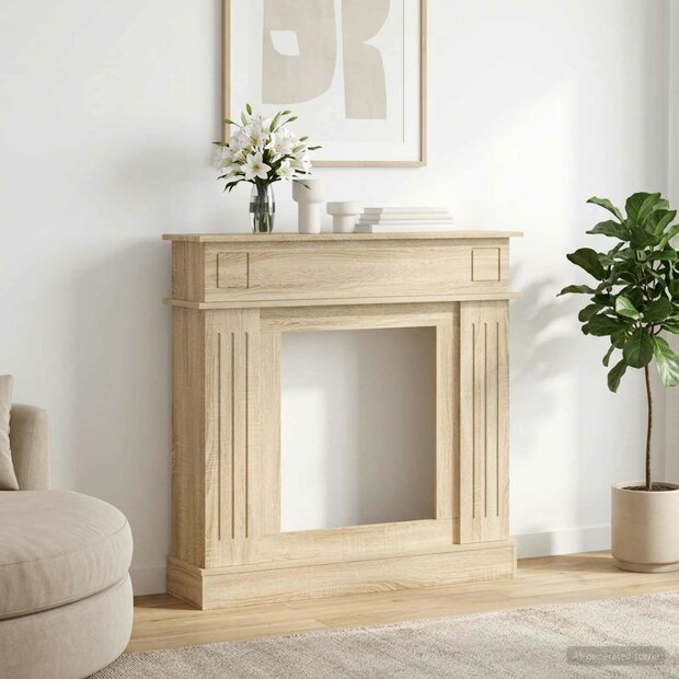 Haardombouw Sonoma Eiken 102 x 26 x 100 cm Bewerkt hout 1