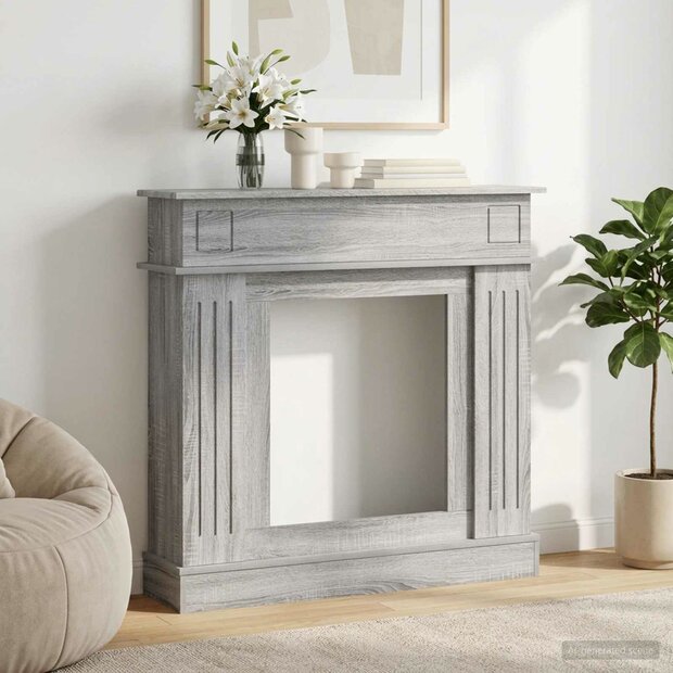 Haardombouw Grijs Sonoma 102 x 26 x 100 cm Bewerkt hout 1