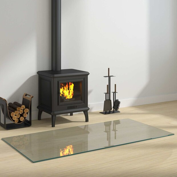 Vuurplaats Glazen Plaat Transparant 120 x 60 cm Glas 1