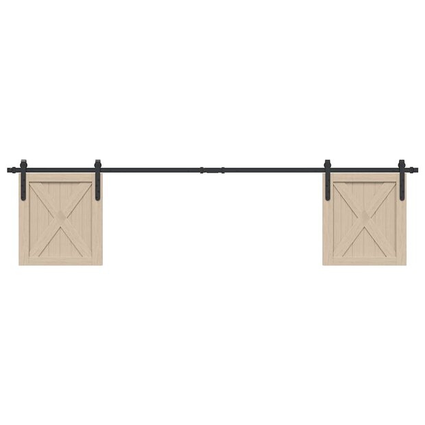 Ophangset voor schuifdeur 213 cm koolstofstaal 1