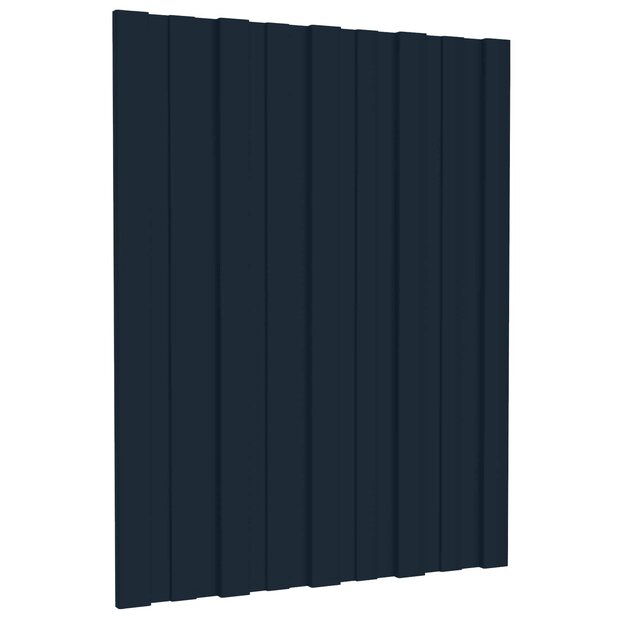 Dakpaneel 12 st Antraciet 60 x 45 cm Verzinkt staal 1