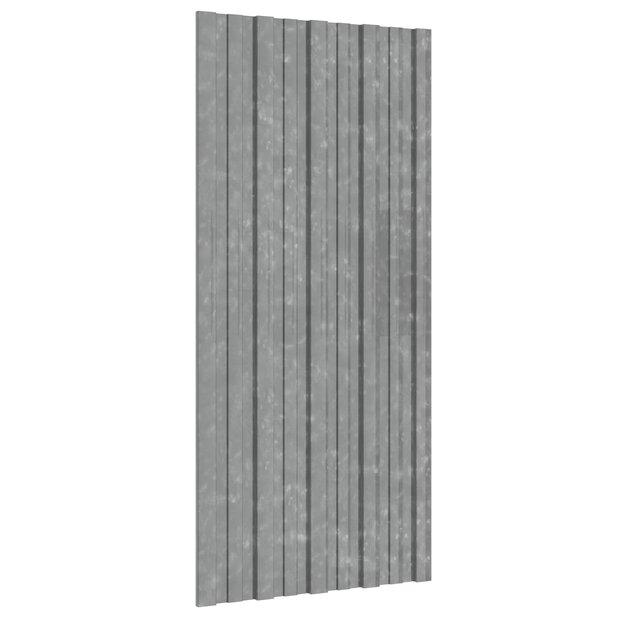Dakpaneel 12 st zilver 100 x 45 cm Verzinkt staal 1