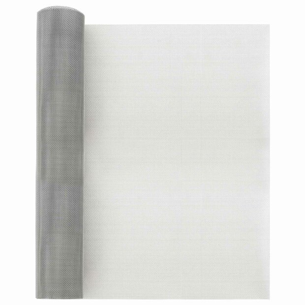 Gaasscherm 40 x 500 cm 18 mesh Roestvrij staal 304 zilver 1