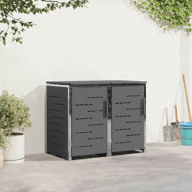 Containerombouw for 2 Bins 240L Roestvrij staal 1