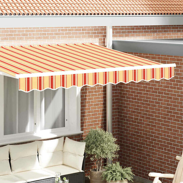 Luifeldoek volant Geel en Oranje 230 x 20 cm Polyester 1