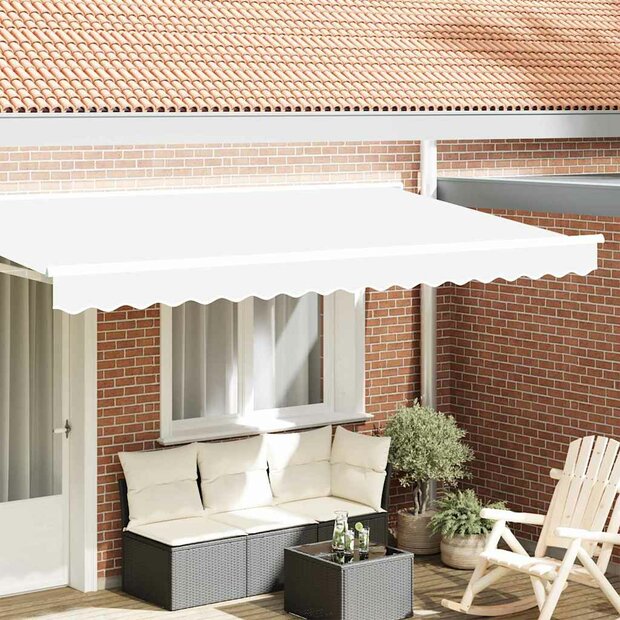 Luifeldoek volant Wit 380 x 20 cm Polyester 1