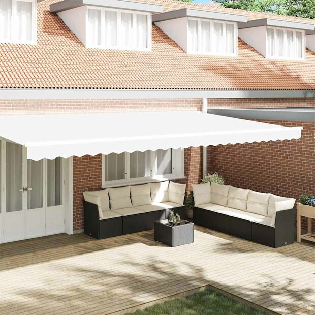 Luifeldoek volant Wit 580 x 20 cm Polyester 1