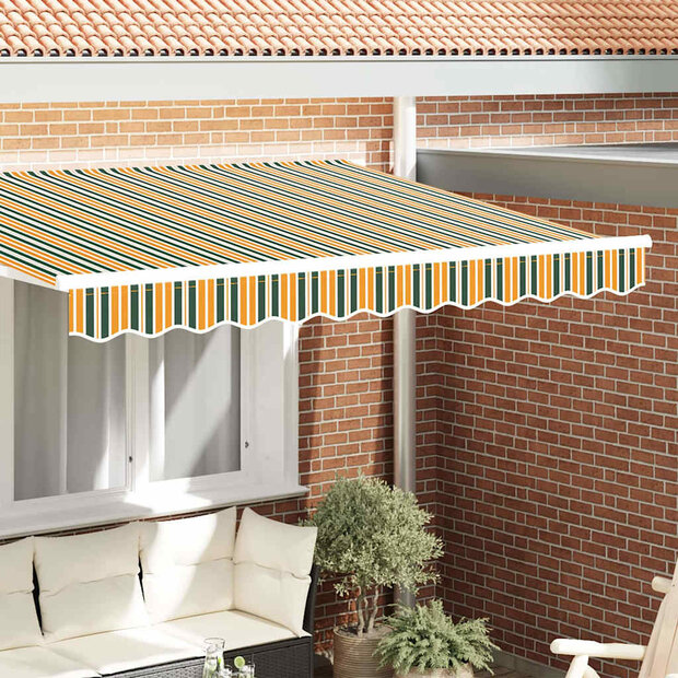 Luifeldoek volant Groen en Geel 280 x 20 cm Polyester 1