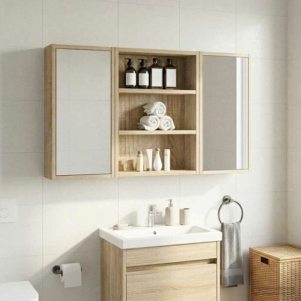 Badkamerwandkast Sonoma Eiken 40 x 10 x 50 cm 1