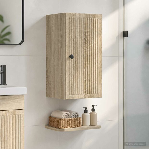 Badkamerwandkast EDE Sonoma Eiken 30 x 31 x 59 cm Bewerkt hout 1