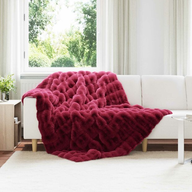 Antislip deken van imitatie konijnenbont Olite 4 st 13.65 kg 1
