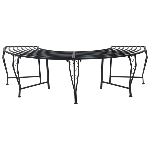 Boombank 4 zitplaatsen 160 x 80 x 44 cm Staal Zwart 1