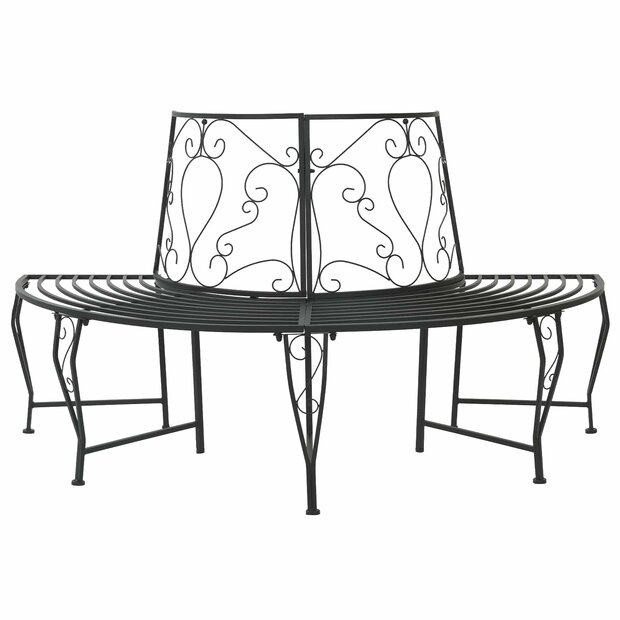 Boombank 4 zitplaatsen 160 x 80 x 89 cm Staal Zwart 1