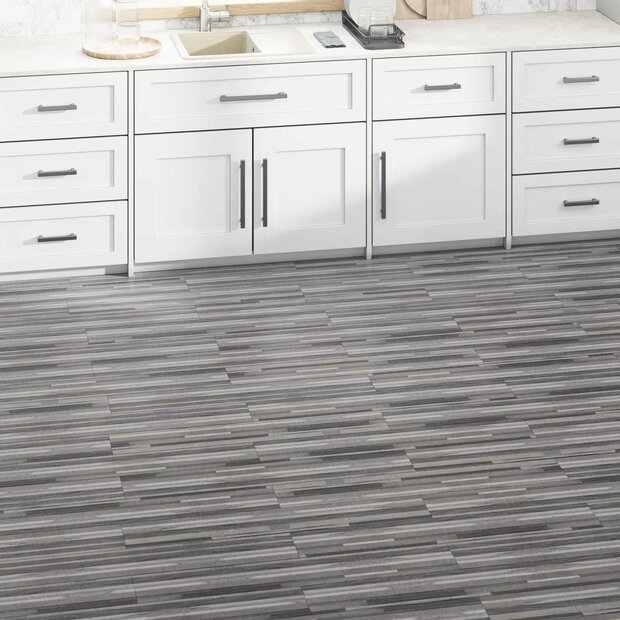 Vloerplanken Gestreept Grijs 5,02 m&sup2; 36 st PVC 1