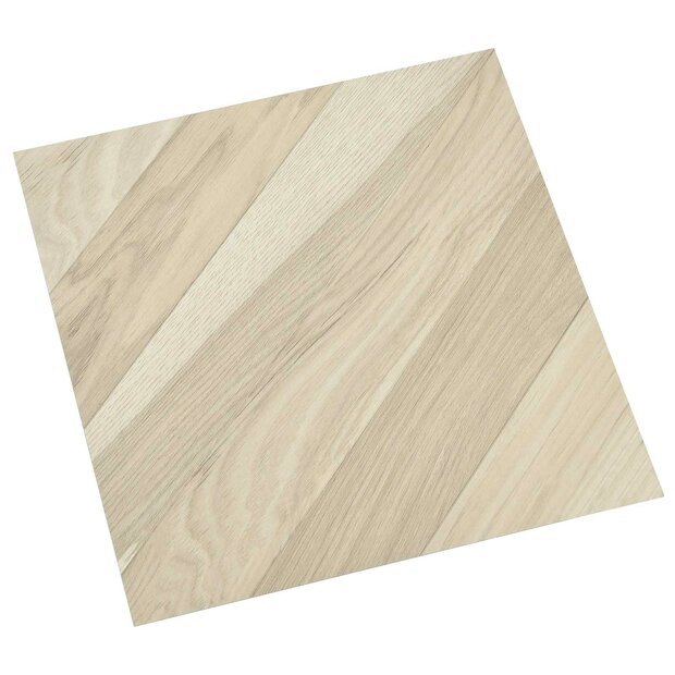 Zelfklevende Vloerplanken Beige Gestreept 30,5 x 30,5 cm 20 st 1