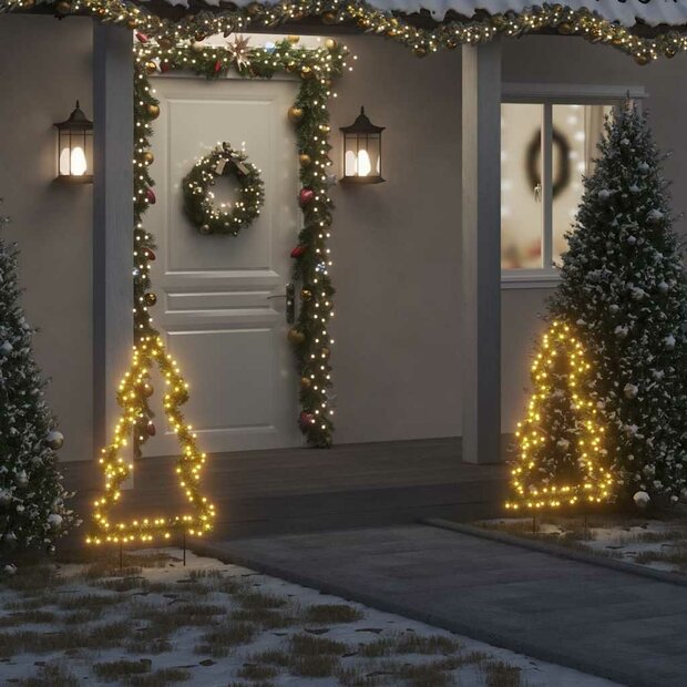 Kerstverlichting met grondpinnen boom 115 LED&amp;apos;s 90 cm 1