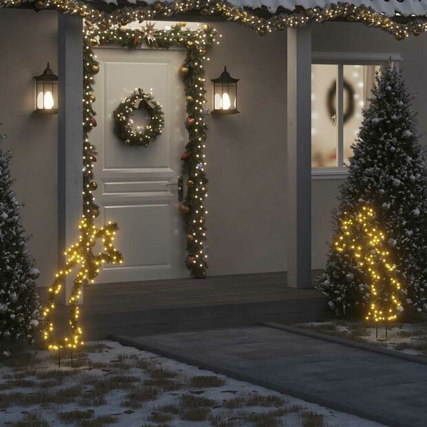 Kerstverlichting meteoor met grondpinnen 115 LED&amp;apos;s 89 cm 1