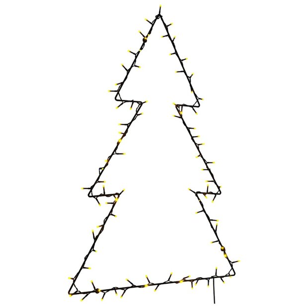 Kerstverlichting kerstboom silhouet 115 LEDs warm wit 1