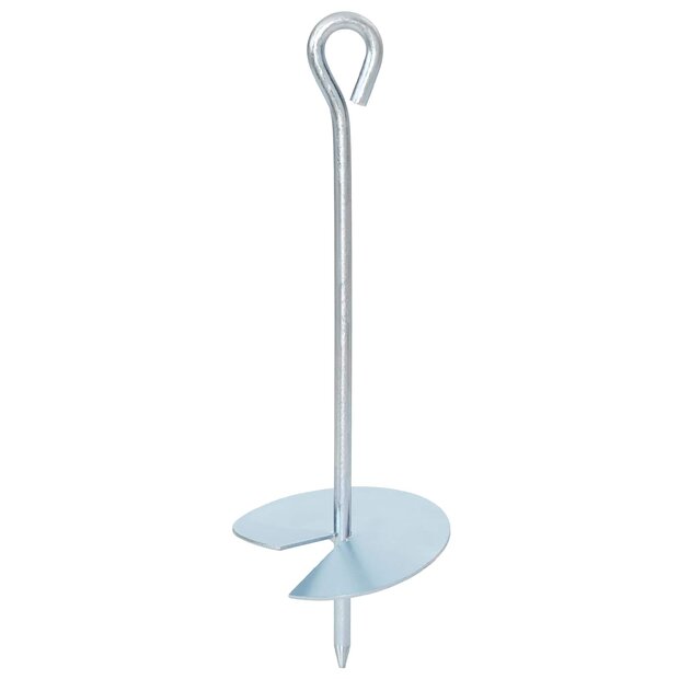 Aardeankers 2 st &Oslash;10 x 30 cm Gegalvaniseerd metaal zilver 1