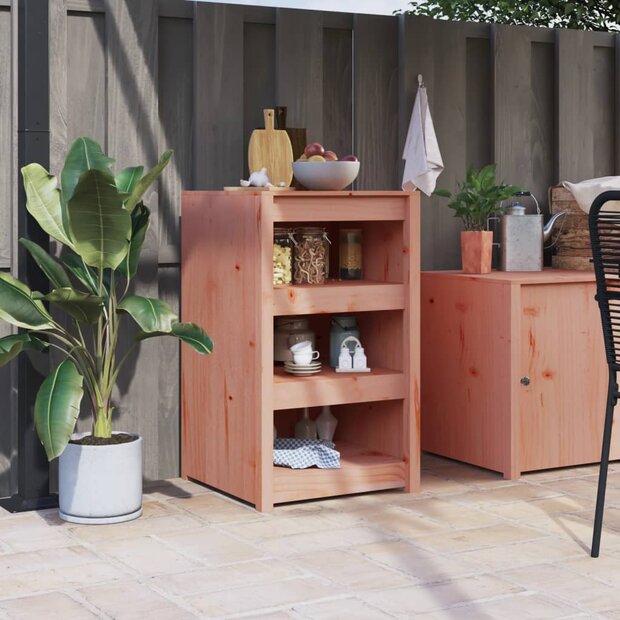 Keukenkast voor buiten MEPPEL 55x55x92 cm massief douglashout 1