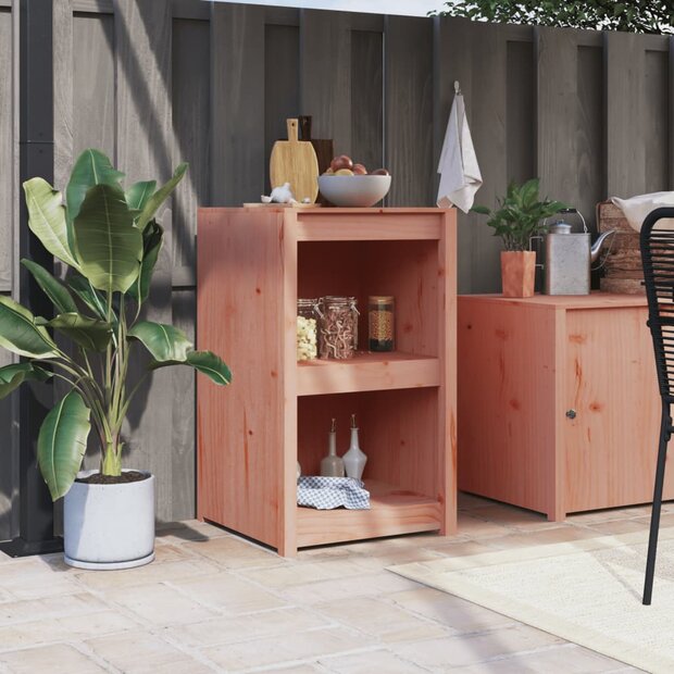 Keukenkast voor buiten MEPPEL 55x55x92 cm massief douglashout 1