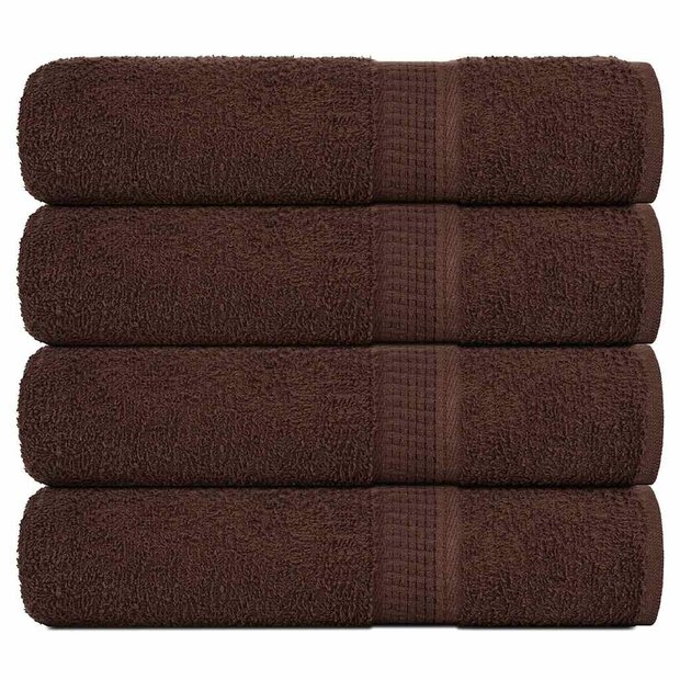 Douchehanddoeken FROGN 4 st 70x140 cm 360 g/m&sup2; bruin 1