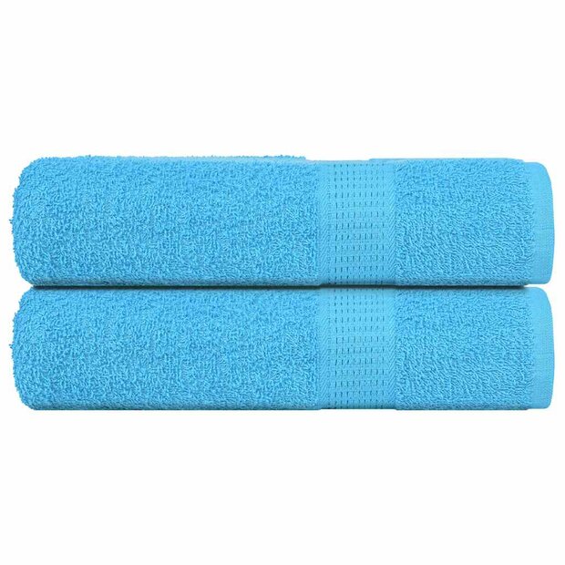 Badhanddoeken FROGN 2 st 100x150 cm 360 g/m&sup2; turquoise 1