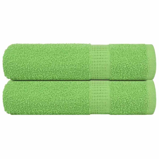 Douchehanddoeken FROGN 2 st 70x140 cm 360 g/m&sup2; appelgroen 1