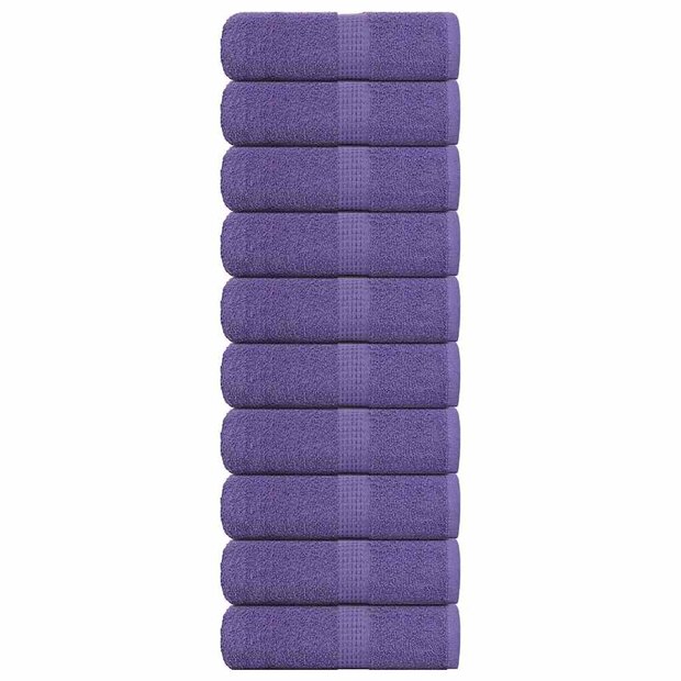 Washandjes FROGN 10 st 30x30 cm 360 g/m&sup2; paars 1
