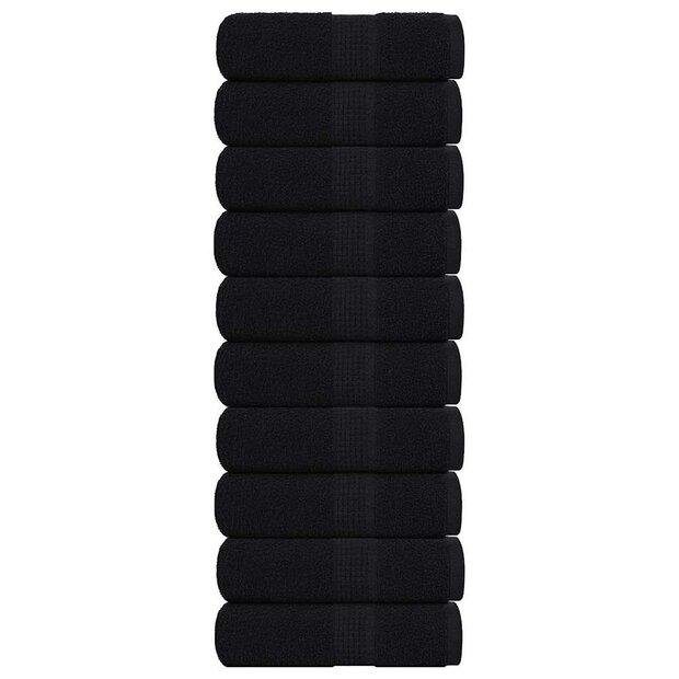 Washandjes FROGN 10 st 30x30 cm 360 g/m&sup2; zwart 1