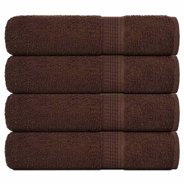 Handdoeken FROGN 4 st 50x100 cm 360 g/m&sup2; bruin 1