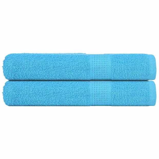 Handdoeken FROGN 2 st 100x200 cm 360 g/m&sup2; turquoise 1