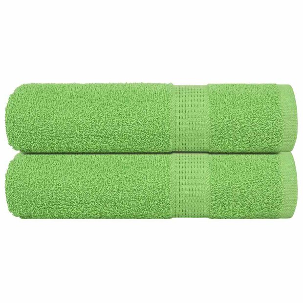 Badhanddoeken FROGN 2 st 100x150 cm 360 g/m&sup2; appelgroen 1