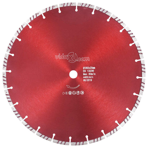 Diamantzaagblad met turbo 350 mm staal 1