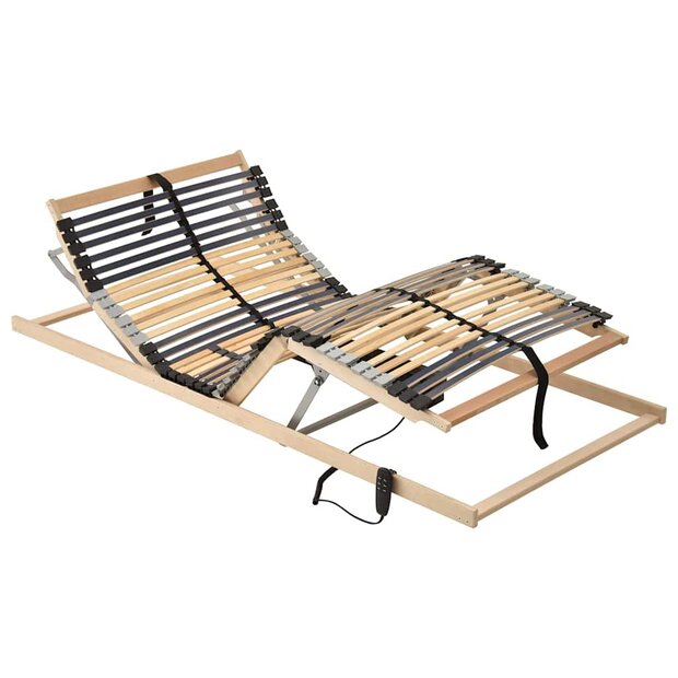 Lattenbodem Bruin 70 x 190 cm Massief beukenhout 1