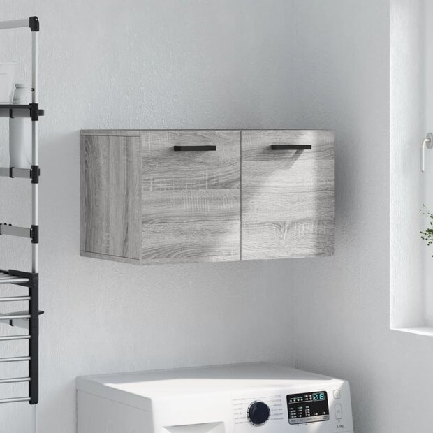 Wandkast 60x36,5x35 cm bewerkt hout grijs sonoma eikenkleurig 1