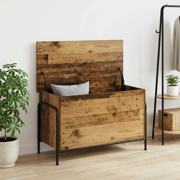 Opbergbox Oud hout 80 x 40 x 49,5 cm Bewerkt hout 1