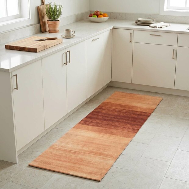 Keukenmat Oranje tint 150 x 45 cm 100% Polyamide 1