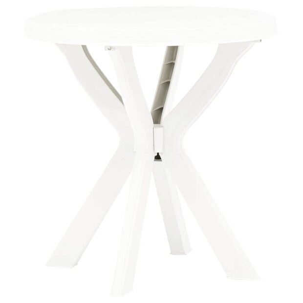 Bistrotafel &Oslash;70 cm kunststof wit 1