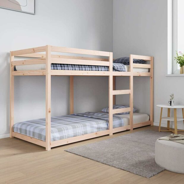 Stapelbed massief grenenhout 80x200 cm 1