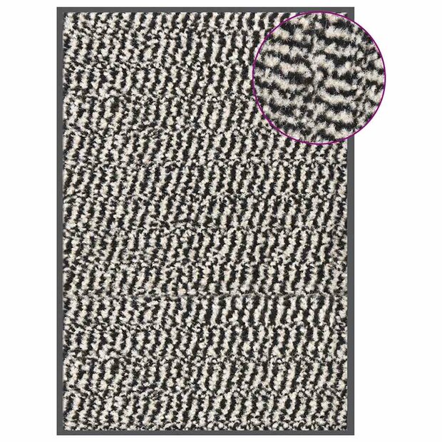 Deurmat getuft 40x60 cm lichtbruin 1