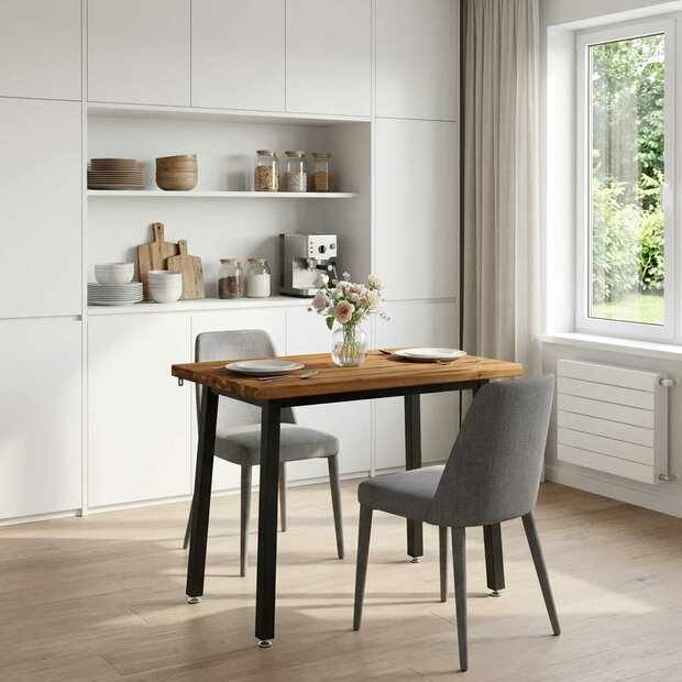 Vierkante Eettafel 90 x 55 x 75 cm Massief Acaciahout 1