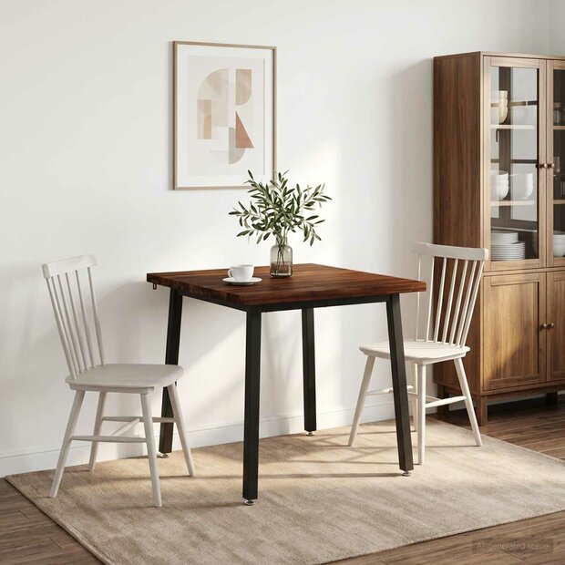 Vierkante Eettafel 70 x 70 x 75 cm Massief Acaciahout 1
