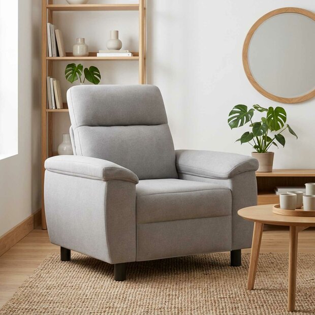 Bank Wolkengrijs 95 x 90 x 95 cm Stof 1